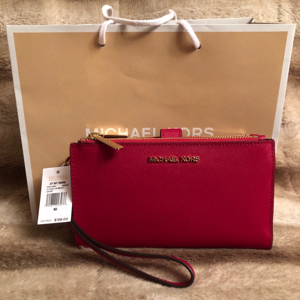 -SOLD- NWT Michael Kors Double Zip Wallet